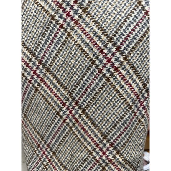 Koret Vintage Maxi Skirt Flare Plaid Wool Blend Academia Old Money Regency 26" - Picture 8 of 16